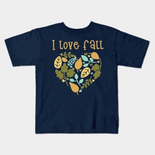 I Love Fall Kids T-Shirt